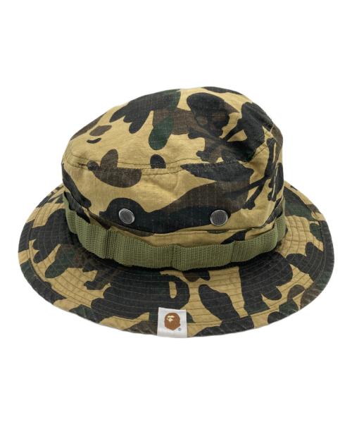 A BATHING APE（アベイシングエイプ）A BATHING APE (アベイシングエイプ) バケットハット オリーブの古着・服飾アイテム