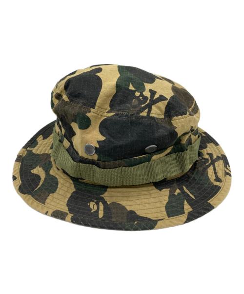 A BATHING APE（アベイシングエイプ）A BATHING APE (アベイシングエイプ) バケットハット オリーブの古着・服飾アイテム