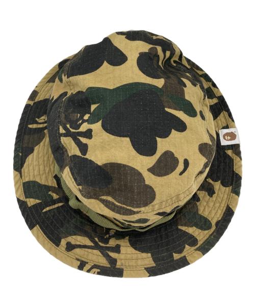 A BATHING APE（アベイシングエイプ）A BATHING APE (アベイシングエイプ) バケットハット オリーブの古着・服飾アイテム