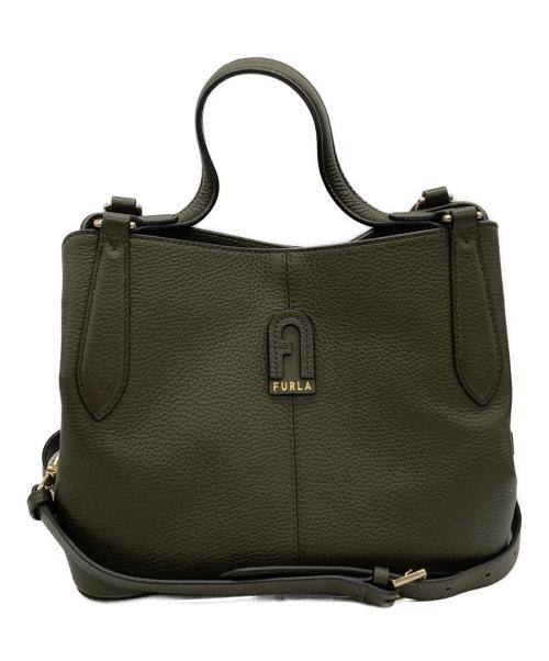 FURLA（フルラ）FURLA (フルラ) ホーボーバッグ オリーブの古着・服飾アイテム