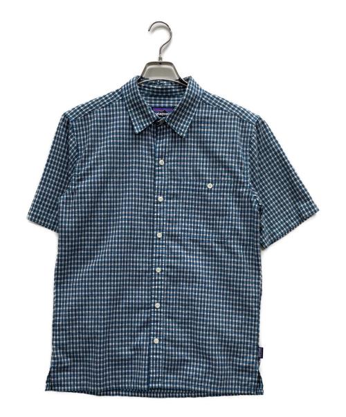 Patagonia（パタゴニア）Patagonia (パタゴニア) 半袖シャツ スカイブルー サイズ:Sの古着・服飾アイテム