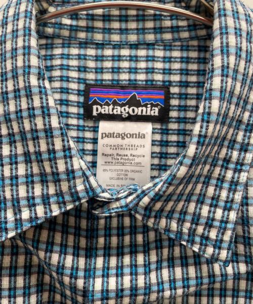 Patagonia（パタゴニア）Patagonia (パタゴニア) 半袖シャツ スカイブルー サイズ:Sの古着・服飾アイテム