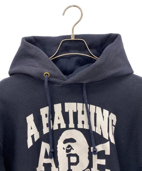 Champion（チャンピオン）Champion (チャンピオン) A BATHING APE (アベイシングエイプ) パーカー ブラック サイズ:XLの古着・服飾アイテム
