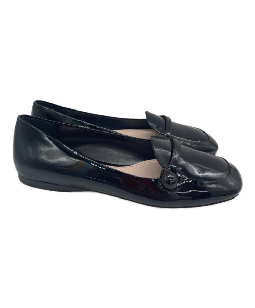 MIU MIU（ミュウミュウ）MIU MIU (ミュウミュウ) フラットシューズ ブラック サイズ:SIZE 37の古着・服飾アイテム