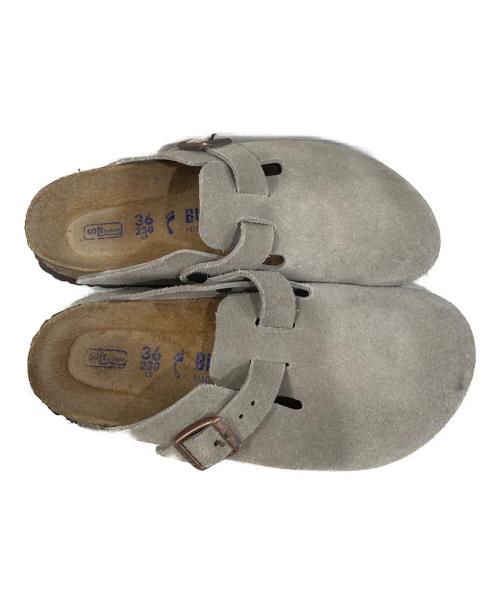BIRKENSTOCK（ビルケンシュトック）BIRKENSTOCK (ビルケンシュトック) スウェードシューズ ライトグレー サイズ:23の古着・服飾アイテム