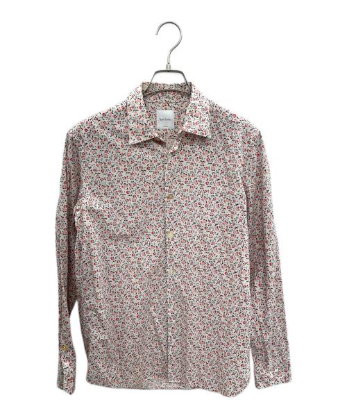 PAUL SMITH（ポールスミス）PAUL SMITH (ポールスミス) フラワープリントシャツ レッド サイズ:Ｍの古着・服飾アイテム