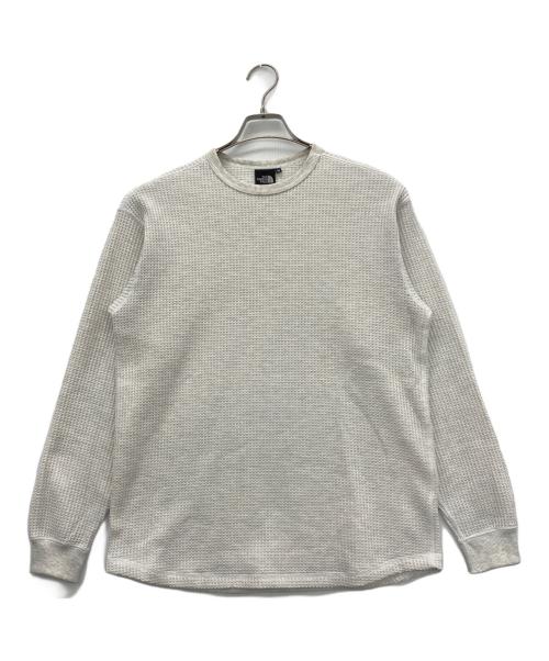 THE NORTH FACE（ザ ノース フェイス）THE NORTH FACE (ザ ノース フェイス) ロングスリーブウォームワッフルクルー グレー サイズ:Ｍの古着・服飾アイテム