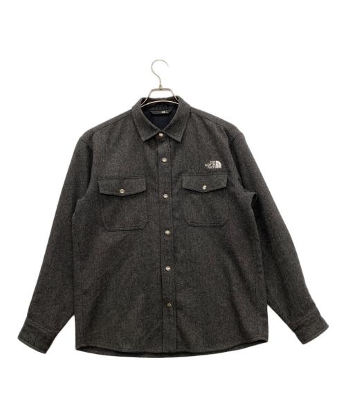 THE NORTH FACE（ザ ノース フェイス）THE NORTH FACE (ザ ノース フェイス) Brushwood Wool Shirt グレー サイズ:Ｍの古着・服飾アイテム