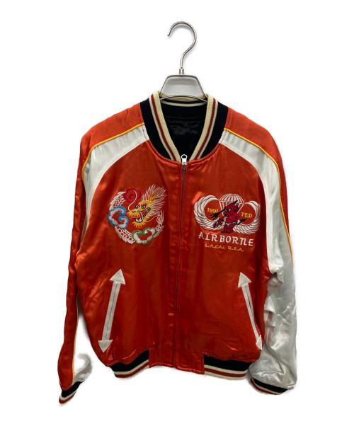 TED COMPANY（テッドカンパニー）TED COMPANY (テッドカンパニー) スカジャン オレンジ×ブラック サイズ:38の古着・服飾アイテム