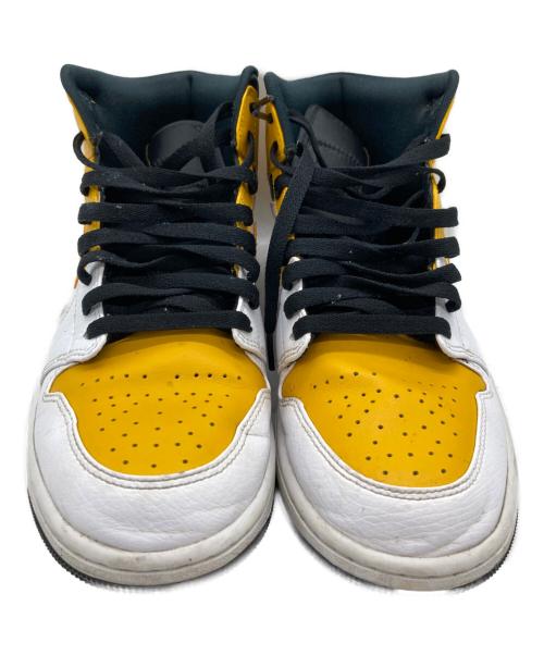 NIKE（ナイキ）NIKE (ナイキ) AIR JORDAN 1 MID イエロー×ホワイト サイズ:27cmの古着・服飾アイテム