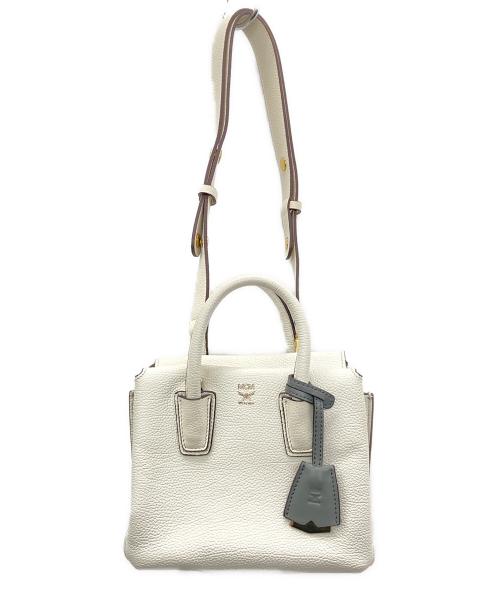 MCM（エムシーエム）MCM (エムシーエム) ハンドバッグ ベージュの古着・服飾アイテム