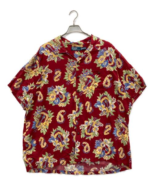 POLO RALPH LAUREN（ポロ・ラルフローレン）POLO RALPH LAUREN (ポロ・ラルフローレン) アロハシャツ レッド サイズ:XXLの古着・服飾アイテム