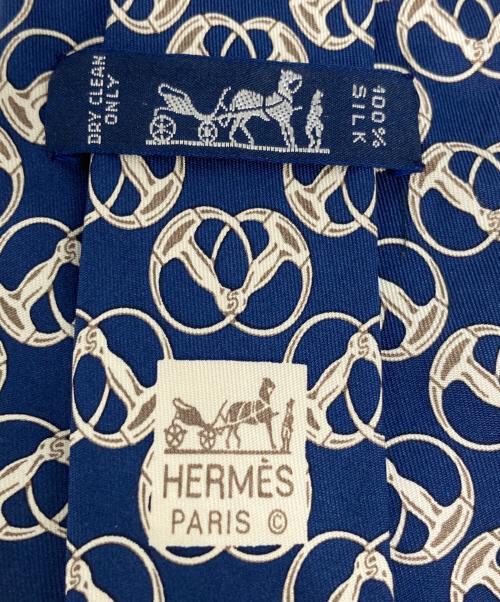 HERMES（エルメス）HERMES (エルメス) ネクタイ ネイビー サイズ:記載なしの古着・服飾アイテム