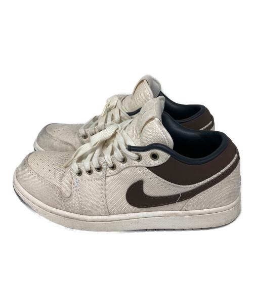 NIKE（ナイキ）NIKE (ナイキ) Air Jordan 1 Low PRM アイボリー×ブラウン サイズ:27.5cmの古着・服飾アイテム