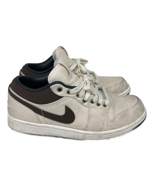 NIKE（ナイキ）NIKE (ナイキ) Air Jordan 1 Low PRM アイボリー×ブラウン サイズ:27.5cmの古着・服飾アイテム