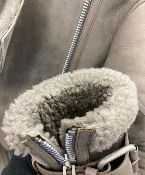 ALL SAINTS（オールセインツ）ALL SAINTS (オールセインツ) HAWLEY OVERSIZED SHEARLING グレー サイズ:Sの古着・服飾アイテム