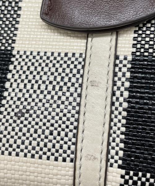 TORY BURCH（トリーバーチ）TORY BURCH (トリーバーチ) 2WAYショルダーバッグ ブラック×ホワイトの古着・服飾アイテム