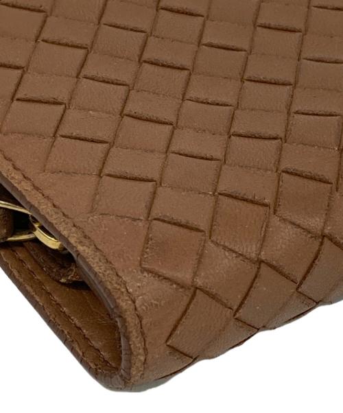BOTTEGA VENETA（ボッテガベネタ）BOTTEGA VENETA (ボッテガベネタ) 2つ折り財布 ブラウンの古着・服飾アイテム