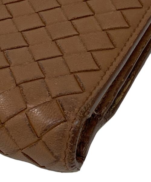 BOTTEGA VENETA（ボッテガベネタ）BOTTEGA VENETA (ボッテガベネタ) 2つ折り財布 ブラウンの古着・服飾アイテム
