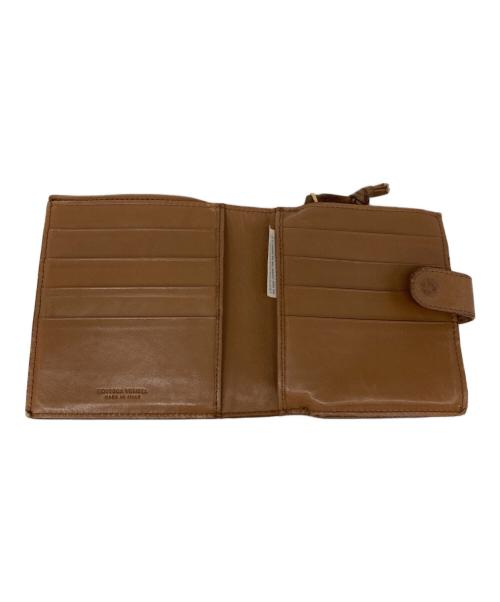 BOTTEGA VENETA（ボッテガベネタ）BOTTEGA VENETA (ボッテガベネタ) 2つ折り財布 ブラウンの古着・服飾アイテム