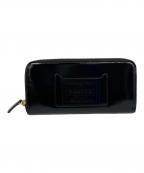 PORTERポーター）の古着「GLASS LEATHER LONG WALLET」｜ブラック