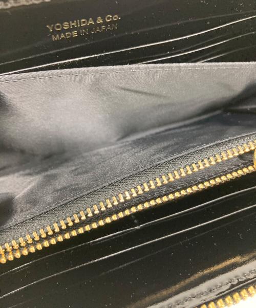 PORTER（ポーター）PORTER (ポーター) GLASS LEATHER LONG WALLET ブラックの古着・服飾アイテム