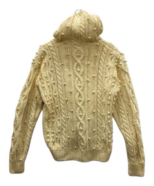 IS ISSEY MIYAKE（アイエスイッセイミヤケ）IS ISSEY MIYAKE (アイエスイッセイミヤケ) 花柄刺繍カーディガン アイボリー サイズ:Mの古着・服飾アイテム