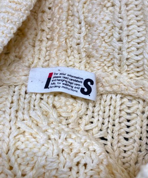 IS ISSEY MIYAKE（アイエスイッセイミヤケ）IS ISSEY MIYAKE (アイエスイッセイミヤケ) 花柄刺繍カーディガン アイボリー サイズ:Mの古着・服飾アイテム