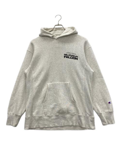 Champion（チャンピオン）Champion (チャンピオン) JOURNAL STANDARD relume (ジャーナルスタンダード レリューム) 別注リバースウィーブスウェットパーカー グレー サイズ:XXLの古着・服飾アイテム