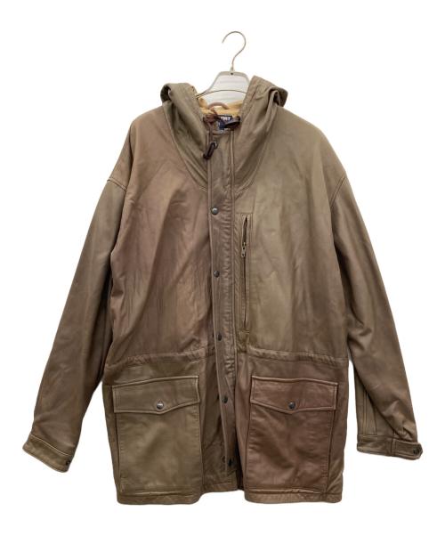 POLO SPORT（ポロスポーツ）POLO SPORT (ポロスポーツ) レザージャケット ブラウン サイズ:Ｍの古着・服飾アイテム