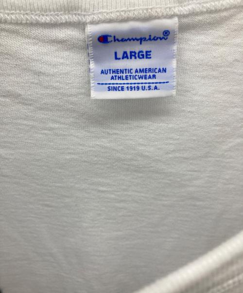 Champion（チャンピオン）Champion (チャンピオン) BEAMS (ビームス) 半袖カットソー ホワイト サイズ:Lの古着・服飾アイテム