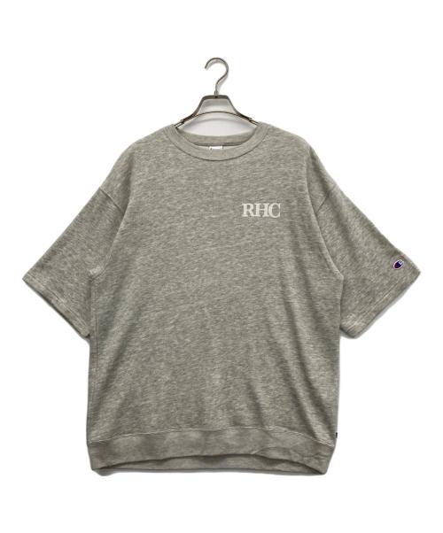 Champion（チャンピオン）Champion (チャンピオン) RHC Ron Herman (アールエイチシー ロンハーマン) 半袖スウェット ライトグレー サイズ:Lの古着・服飾アイテム