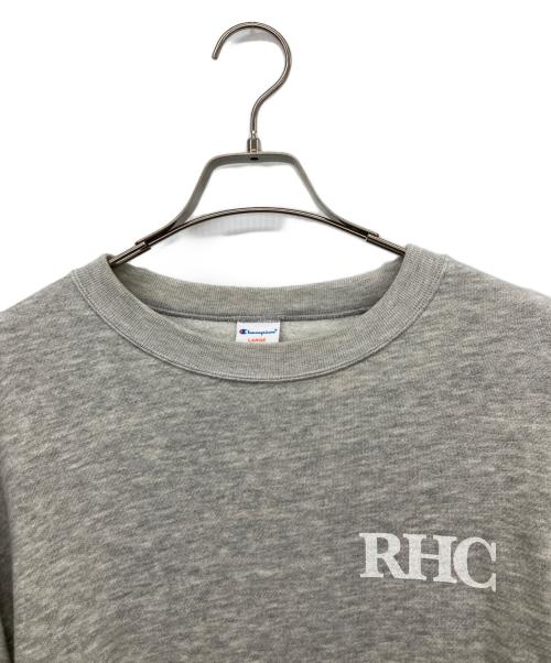 Champion（チャンピオン）Champion (チャンピオン) RHC Ron Herman (アールエイチシー ロンハーマン) 半袖スウェット ライトグレー サイズ:Lの古着・服飾アイテム