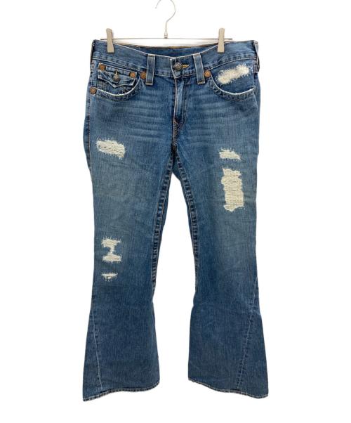 TRUE RELIGION（トゥルー レリジョン）TRUE RELIGION (トゥルー レリジョン) ダメージデニムパンツ インディゴ サイズ:34の古着・服飾アイテム