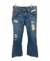 TRUE RELIGION（トゥルー レリジョン）の古着「ダメージデニムパンツ」｜インディゴ