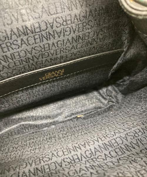 GIANNI VERSACE（ジャンニ・ヴェルサーチ）GIANNI VERSACE (ジャンニ・ヴェルサーチ) レザーミニリュック ブラックの古着・服飾アイテム