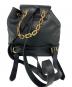GIANNI VERSACE (ジャンニ・ヴェルサーチ) レザーミニリュック ブラック：30000円