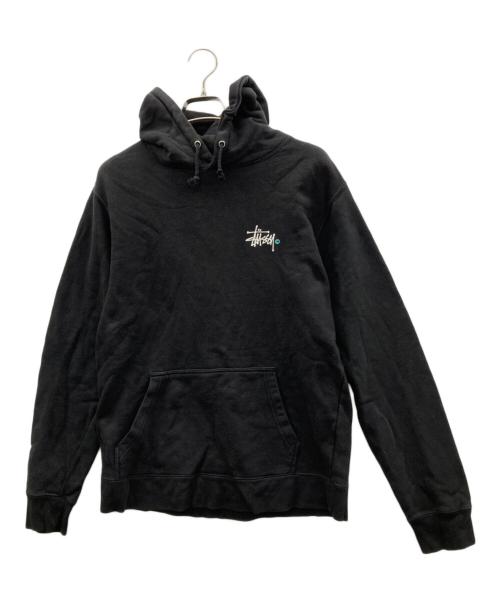 stussy（ステューシー）stussy (ステューシー) プルオーバーパーカー ブラック サイズ:Ｍの古着・服飾アイテム