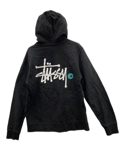 stussy（ステューシー）stussy (ステューシー) プルオーバーパーカー ブラック サイズ:Ｍの古着・服飾アイテム