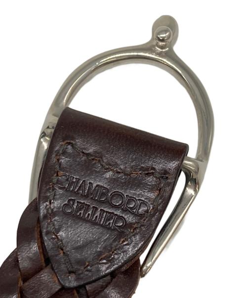 CHAMBORD SELLIER（シャンボール セリエ）CHAMBORD SELLIER (シャンボール セリエ) ベルト ブラウン サイズ:32/80の古着・服飾アイテム