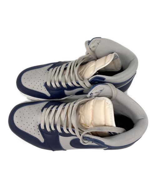 NIKE（ナイキ）NIKE (ナイキ) AIR JORDAN 1 HIGH 85 グレー×ブルー サイズ:27.5cmの古着・服飾アイテム