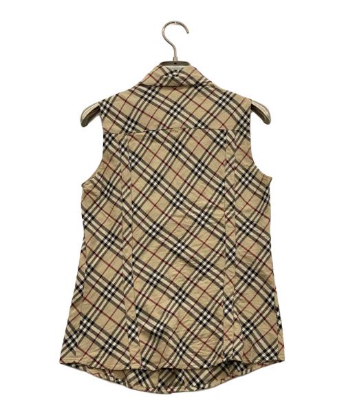 BURBERRY BLUE LABEL（バーバリー ブルー レーベル）BURBERRY BLUE LABEL (バーバリー ブルー レーベル) ノースリーブシャツ ベージュ サイズ:38の古着・服飾アイテム