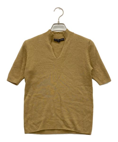 RALPH LAUREN（ラルフローレン）RALPH LAUREN (ラルフローレン) 半袖ニット カーキ サイズ:Lの古着・服飾アイテム