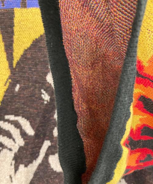 Hysteric Glamour（ヒステリックグラマー）Hysteric Glamour (ヒステリックグラマー) ニットプルオーバー ブラック×イエロー サイズ:FREEの古着・服飾アイテム