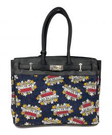 Hysteric Glamour（ヒステリックグラマー）の古着「トートバッグ」｜ブラック×ネイビー