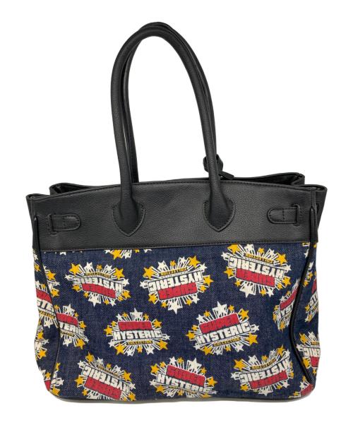 Hysteric Glamour（ヒステリックグラマー）Hysteric Glamour (ヒステリックグラマー) トートバッグ ブラック×ネイビーの古着・服飾アイテム