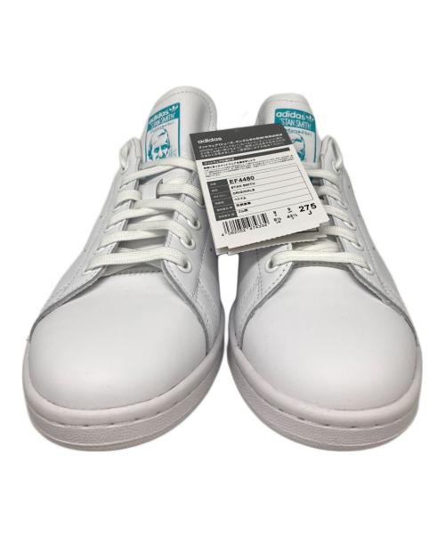 adidas（アディダス）adidas (アディダス) STANSMITH ホワイト×ブルー サイズ:27.5cm 未使用品の古着・服飾アイテム
