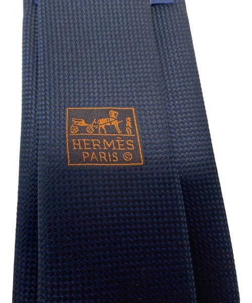 HERMES（エルメス）HERMES (エルメス) ネクタイ ネイビー サイズ:サイズ表記無し 未使用品の古着・服飾アイテム