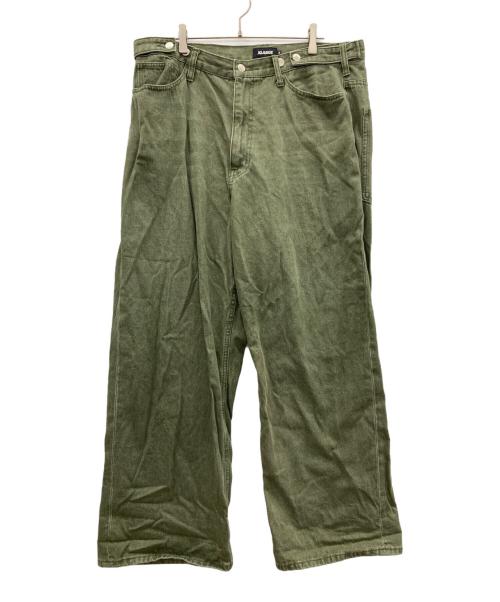 X-LARGE（エクストララージ）X-LARGE (エクストララージ) バギーデニムパンツ オリーブ サイズ:36inchの古着・服飾アイテム
