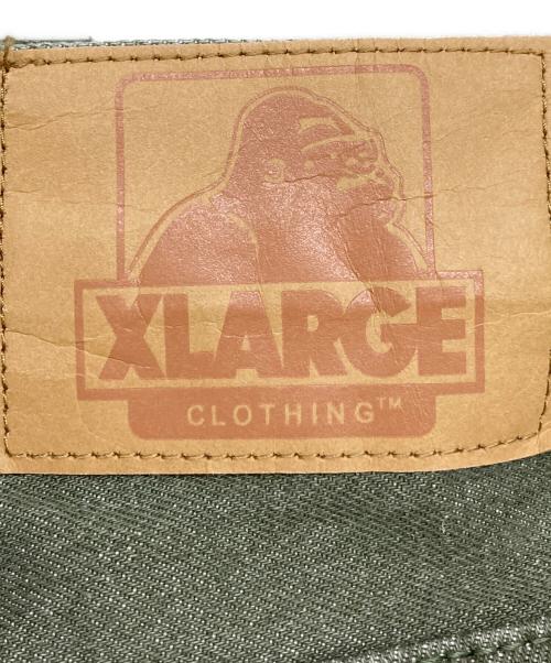X-LARGE（エクストララージ）X-LARGE (エクストララージ) バギーデニムパンツ オリーブ サイズ:36inchの古着・服飾アイテム
